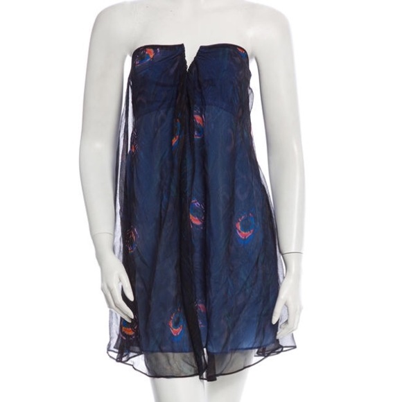 Elizabeth and James Dresses & Skirts - Elizabeth and James designer Dress Peacock print M